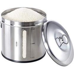 Food Storage Containers Jar 304 Stainless Steel with Lids Airtight Bpa Free Large, Cookie Jar Cereal Coffee Storage Containers Jar for Kitchen Pantry Organization Canister Candy Bulk, 10L