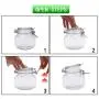Bouteilles en verre YEBODA 24oz avec couvercle clipsable étanche et joints en silicone pour contenants multi-usage cuisine – Claires carrées (4 pack) Bouteilles en verre YEBODA 24oz avec couvercle clipsable étanche et joints en silicone pour contenants multi-usage cuisine – Claires carrées (4 pack)