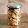 DR Goodies, Glass Storage Jar With Stainless Steel Lid, Airtight Lid With Leakproof Rubber Gasket, Container For Kitchen Or Pantry, Keeps Food Fresh And Dry, Great For Cookies, Chocolates Or Snacks