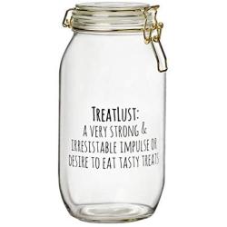 Amici Pet A7CA117R Wanderlust Pet Large Glass Storage Canister, Clear