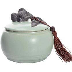 Cereal Containers Ceramic Moisture-proof Storage Tank, Small Fish Handle Containers
