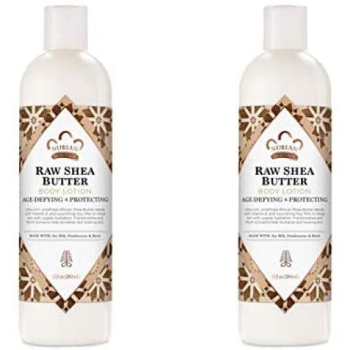 PACK OF 2 - Nubian Raw Shea Butter Body Lotion, 13.0 FL OZ
