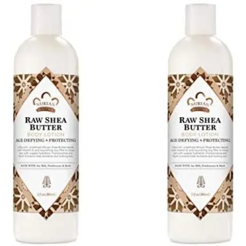 PACK OF 2 - Nubian Raw Shea Butter Body Lotion, 13.0 FL OZ PACK OF 2 - Nubian Raw Shea Butter Body Lotion, 13.0 FL OZ