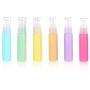 XINGZI 6PCS 30ml Macaron Color Plastic Lotion Pump Bottle Empty Portable Cosmetic Container Makeup Face Cream Facial Cleanser Travel Bottles Emulsion Essential Oil Dispenser (Color Random)