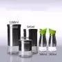 5 Set Edelstahl Glaskannen für Tee, Kaffee, Zucker – Vielseitige Lebensmittelbehälter Cwg