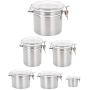 Lunch Box Stainless Steel Storage Box Organizer Sealed Can Food Grain Cereal Cans Storage Tank Snacks Storage Jar Kitchen 2019,700Ml