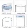 HOMELUNY Pack of 2 Kitchen Storage Jars Cereal Crisper Moisture Proof Plastic Storage Box Airtight Jars(Blue + Pink) for Candy, Cookie, Rice, Sugar,Flour,Snacks Keeping Food Dry & Fresh