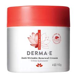 DERMA E Anti-Wrinkle Renewal Cream with Vitamin A Retinyl Palmitate, Diminish the Appearance of Age Lines and Wrinkles