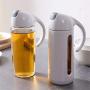 Kitchen Food Storage Jar Airtight Food Storage Kitchen Glass Jar Moisture-Proof Home Multi-Purpose Jam Bottle Cruet Automatic Opening And Closing Glass Oil Bottle Leakproof Oil Bottle
