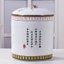 Food Savers & Storage Containers Rice Cylinder Candy Jar Kimchi Jar Grain Barrel Ceramic Rice Box Grain Box Food Container Home Kitchen Sealed Flour Tank Water Tank Moisture-proof Insect Storage Rice