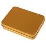 joyMerit Small Tin Box Container, Rectangular Tin Storage Case - 1.5 x 8.5 x 2.3 cm, Gold