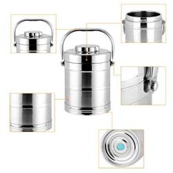 Thermos Food Jar 1800ml High-capacity Thermos Stainless Food Flask Double Vacuum Insulation Lifting Pot Portable