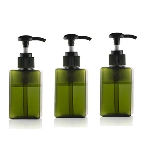 100ml / 3.3oz Refillable Empty Plastic Pump Bottles Jars Set for Makeup Cosmetic Bath Shower Shampoo Hair-Conditioner Toiletries Liquid Containers Bathroom Accessory Set (Green) 100ml / 3.3oz Refillable Empty Plastic Pump Bottles Jars Set for Makeup Cosmetic Bath Shower Shampoo Hair-Conditioner Toiletries Liquid Containers Bathroom Accessory Set (Green)