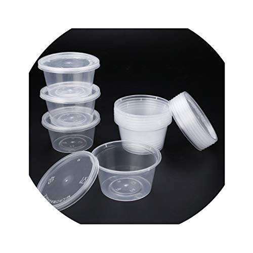 10pcs 25/40/50/80ml Round Storage Container With Lids Slime Mud Clay Storage Box Candy Gift Organizer Jar,10PCS 80ml