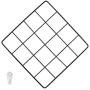 Milue Iron Mesh Grid Panel Photo Holder Artificial Flower Storage Rack Wall Home Decor