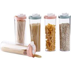 Kitchen Storage Box Food Storage Container - 4 Sets - Ps Material - Sealed Fresh Noodle Jar With Lid - Moisture Proof