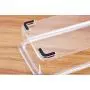LQQGXLCondiment bottle, jar condiment storage box Spice jar, sealed seasoning box, acrylic seasoning box, with 4 spoons, suitable for kitchen design seasoning box