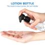 UPTRONIC 4Pcs Spray Bottle, 3.4oz/100ml Empty Bottle, Small Travel Size Spray Bottle Refillable Fine Mist Clear Bottles for Cleaning Solutions, Hand Sanitizer, Skin Care