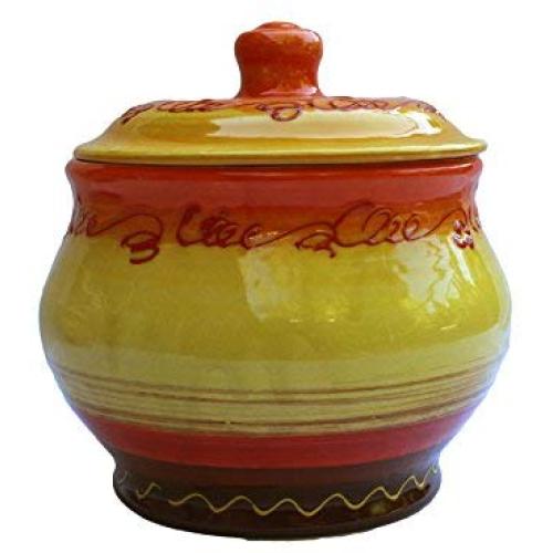 Storage Jar - 1.5 Quarts - Hand Painted in Spain - Sol Design