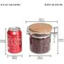 77L Food Storage Jar, 18.58 FL OZ (550 ML), Glass Food Storage Jar with Airtight Seal Bamboo Lid, Snap-Fit White Glass Food Storage Canister for Serving Tea, Coffee, Spice and More 77L Food Storage Jar, 18.58 FL OZ (550 ML), Glass Food Storage Jar with Airtight Seal Bamboo Lid, Snap-Fit White Glass Food Storage Canister for Serving Tea, Coffee, Spice and More