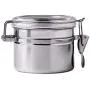 Cwg Set of 4 Storage Canisters with Airtight Lids, 5 inch Stainless Steel storage jar for Tea, Coffee, Sugar, Rice, Biscuits, Oats, Snack etc