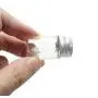 12 Bouteilles en Verre Transparents Portables pour Voyage, avec Caps en Aluminium Argenté pour Essences, Poudres, Crèmes, Pommades, Contenants de Rangement pour Cosmétiques et Maquillage (15ml/0.5oz)
