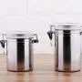 Réservoirs en Acier Inoxydable Scellés, Boîtes/Récipients pour Café, Sucre, Thé, 12 x 10.5cm Réservoirs en Acier Inoxydable Scellés, Boîtes/Récipients pour Café, Sucre, Thé, 12 x 10.5cm