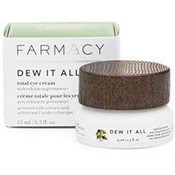 Farmacy Dew It All Total Eye Cream - Moisturizing Natural Under Eye Cream for Lines & Wrinkles