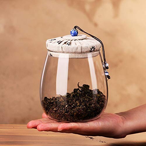 Glass Kitchen Storage Containers - 1PC Daily Storage Tank Storage Bottle Container Tea Snack Caddy Moisture-proof Glass Sealing Jar Kitchen Accessories JM 001