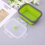 Kitchen Food Storage Jar Airtight Food Storage Silicone Food Portable Lunch Box Bowl Bento Boxes Folding Collapsible Storage (Color : 350ml)