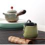 Food Storage Tanks Ceramic Jars Tea Cans Ceramic Kitchen Storage Jars Can Hold Spices, Candles, Candies (2Pcs) 6.58Cm