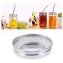 UPKOCH 12pcs Stainless Steel Mason Jar Lid Reusable Leak Proof,Storage Cap Sealing Lid with Silicone Gasket for Regular Mouth Canning Mason Ball Jar 86mm