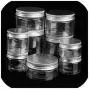 9 Size Clear Plastic Jar And Lids Empty Cosmetic Containers Makeup Box Travel Bottle Empty Cosmetic Packaging Box 30Ml 250Ml,60Ml