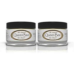 Queen Bee (2 Jars - 1 Ounce Each) All-Natural, Organic Under Eye Cream - Remove Dark Circles and Wrinkles Naturally