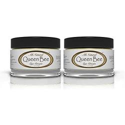 Queen Bee (2 Jars - 1 Ounce Each) All-Natural, Organic Under Eye Cream - Remove Dark Circles and Wrinkles Naturally