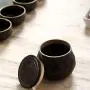 Kreative Keramik Kleine Teebehälter Gewürzglas für Küchen Dekoration Kunst Kleine Dosen Aufbewahrungsbehälter Tanks für Zucker, getrocknete Nüsse, abgedichtete Gläser, Gewürzflaschen (Farbe: C)
