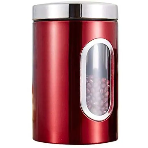 Bouteilles et Pots de Rangement en Acier Inox Rond - Pot de Conservation de Bonbons/Biscuits/Savons - Pots de Rangement en Acier Inox Bouteilles et Pots de Rangement en Acier Inox Rond - Pot de Conservation de Bonbons/Biscuits/Savons - Pots de Rangement en Acier Inox