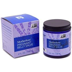 Motherlove Pregnant Belly Salve (4 oz.) Helps Prevent Stretch Marks, Soothes the Itch of Growing Skin - Moisturizing Balm with Organic Herbs for Your Tummy, Cruelty-Free, Natural Cream for Pregnancy
