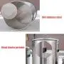Contenant en Acier Inox Étanch, Conservation Alimentaire, Café, Snacks, Lait en Poudre, Sucre, Farine, avec Couvercle (Couleur : Argent, Taille : 12KG) Contenant en Acier Inox Étanch, Conservation Alimentaire, Café, Snacks, Lait en Poudre, Sucre, Farine, avec Couvercle (Couleur : Argent, Taille : 12KG)