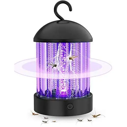 Elektrischer Mückenvernichter Lampe, Mückenfallenlampe mit Licht, Insektenvernichter, Fliegenfalle, sichere & ungiftige Lampe für Innen- und Außenbereich, Schlafzimmer, Küche