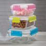 3 GLASS STORAGE JARS
