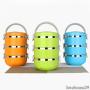 ZHX Thermal Insulated Lunch Box Bento Picnic Storage Mess Tin Food Jar Multilayer Stainless Steel For Students Children Outdoor Camping Blue 3