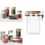 UPKOCH Glasbehälter Lebensmittel Aufbewahrungskasten mit Dichtungslids Dichtungsvorrichtung Glasbehälter für Lebensmittel 800 ml (Transparent)