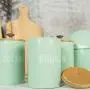 Kitchen Storage&3Pcs / Set Kitchen Spice Jar Tea Pot Coffee Sugar Food Storage Tank with lid