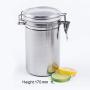 Food Storage Jars Stainless Steel Airtight Sealed Canister Coffee Flour Sugar Tea Container,7.5Cm