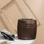 Caisse de rangement en fût en bois Sdoveb pour thé, feuilles de café, farine (Khaki) Caisse de rangement en fût en bois Sdoveb pour thé, feuilles de café, farine (Khaki)