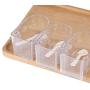 Liukouu Sticking Rotary Seasoning Kitchen Pepper Sugar Jar Spice Rack Food Box Storage(Grey)