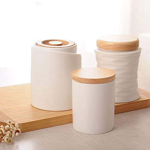 creative ceramic Spice jar Sealed storage jars in the kitchen seasoning jars Spice jar airtight salt sugar-D