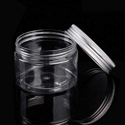 30/40/50/60/80/100/120/200/250Ml Cosmetic Travel Empty Bottle Jar Round Aluminum Cover Lid Plastic Lip Balm Make Up Bottling Box,80Ml