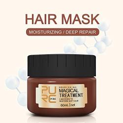 2 Pack Magical Keratin Hair Treatment Mask, Advanced Molecular Hair Roots Treatment, Professtional Hair Conditioner, Deep Conditioner Suitable for Dry & Damaged Hair, Restore Soft Hair Fast - 60ml